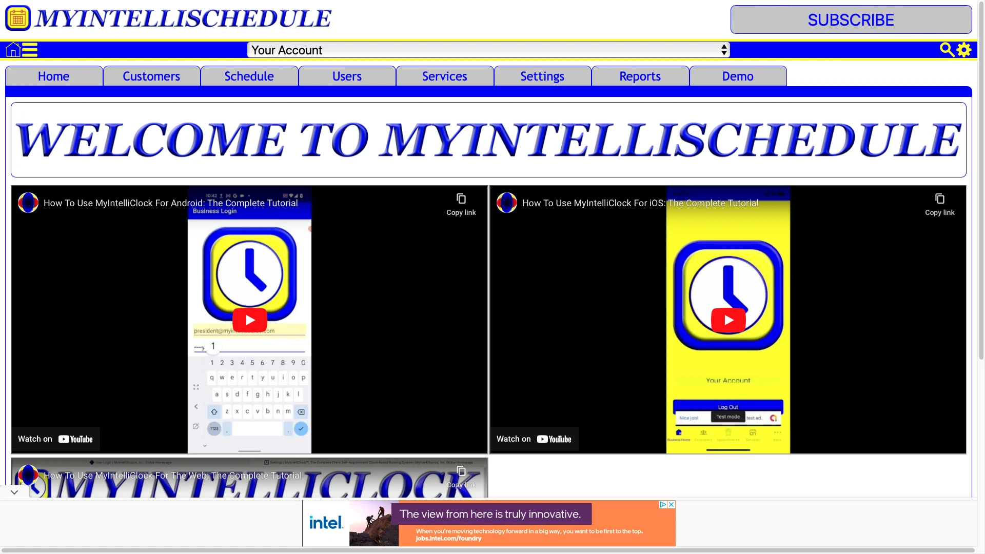 Images For MyIntelliSchedule Cloud Client Self-Appointment Scheduling SaaS Software For The Web